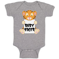 Cute Little Baby Tiger Sitting