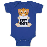 Baby Clothes Cute Little Baby Tiger Sitting Baby Bodysuits Boy & Girl Cotton