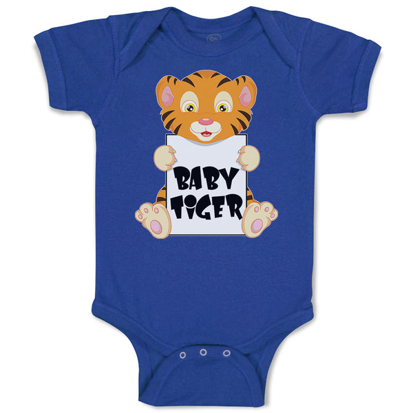 Baby Clothes Cute Little Baby Tiger Sitting Baby Bodysuits Boy & Girl Cotton