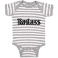 Baby Clothes Badass Typography Letter Baby Bodysuits Boy & Girl Cotton