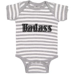 Baby Clothes Badass Typography Letter Baby Bodysuits Boy & Girl Cotton