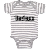 Baby Clothes Badass Typography Letter Baby Bodysuits Boy & Girl Cotton