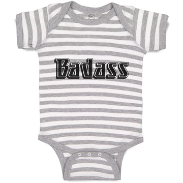 Baby Clothes Badass Typography Letter Baby Bodysuits Boy & Girl Cotton