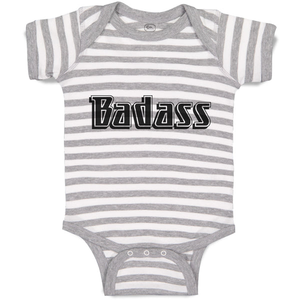 Baby Clothes Badass Typography Letter Baby Bodysuits Boy & Girl Cotton