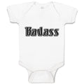 Baby Clothes Badass Typography Letter Baby Bodysuits Boy & Girl Cotton