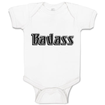 Baby Clothes Badass Typography Letter Baby Bodysuits Boy & Girl Cotton