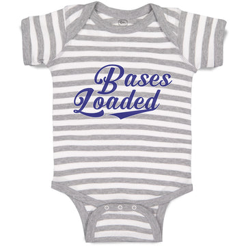 Baby Clothes Bases Loaded Baseball Indoor Sport Gameplay Baby Bodysuits Cotton