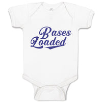 Baby Clothes Bases Loaded Baseball Indoor Sport Gameplay Baby Bodysuits Cotton