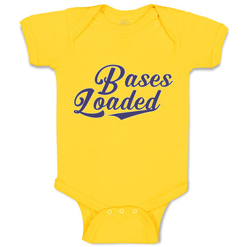 Baby Clothes Bases Loaded Baseball Indoor Sport Gameplay Baby Bodysuits Cotton