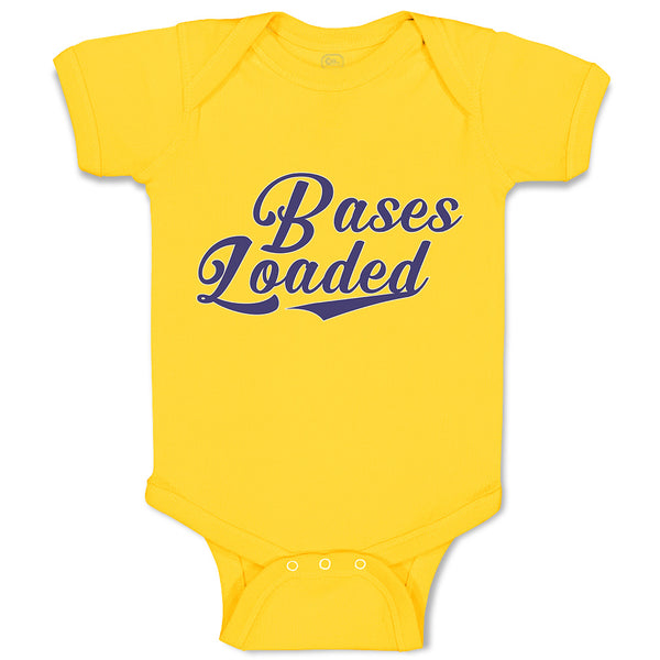 Baby Clothes Bases Loaded Baseball Indoor Sport Gameplay Baby Bodysuits Cotton