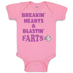 Baby Clothes Breakin Hearts & Blastin Farts Blowing Wind Baby Bodysuits Cotton