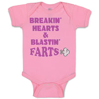 Baby Clothes Breakin Hearts & Blastin Farts Blowing Wind Baby Bodysuits Cotton