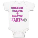 Baby Clothes Breakin Hearts & Blastin Farts Blowing Wind Baby Bodysuits Cotton