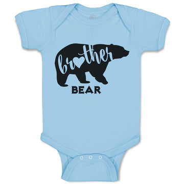 Baby Clothes Brother Bear Silhouette Wild Animal Baby Bodysuits Cotton