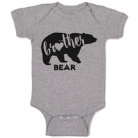 Baby Clothes Brother Bear Silhouette Wild Animal Baby Bodysuits Cotton