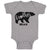 Baby Clothes Brother Bear Silhouette Wild Animal Baby Bodysuits Cotton
