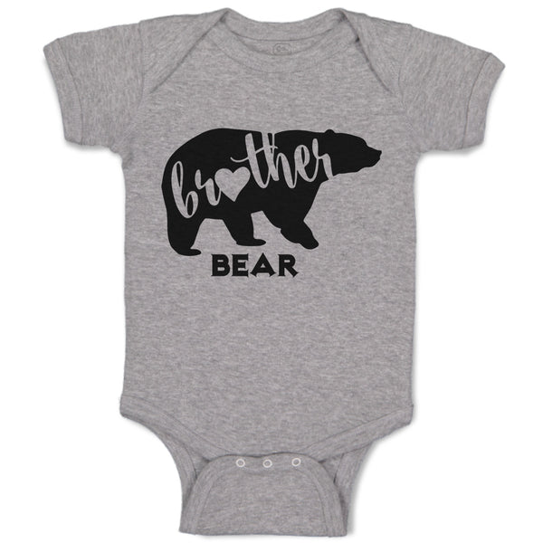 Baby Clothes Brother Bear Silhouette Wild Animal Baby Bodysuits Cotton