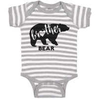 Baby Clothes Brother Bear Silhouette Wild Animal Baby Bodysuits Cotton