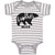 Baby Clothes Brother Bear Silhouette Wild Animal Baby Bodysuits Cotton