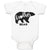 Baby Clothes Brother Bear Silhouette Wild Animal Baby Bodysuits Cotton