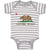 Baby Clothes Flag of California Republic State of United States Baby Bodysuits