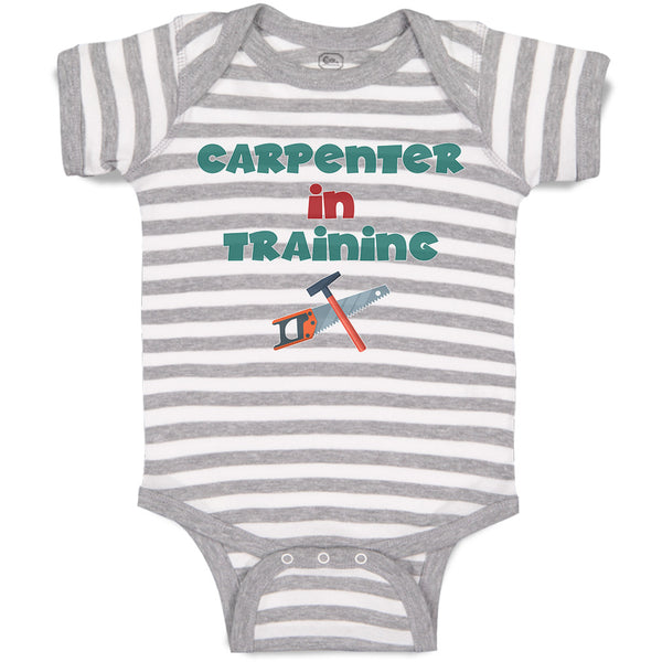 Baby Clothes Carpenterer in Training with Tools Baby Bodysuits Boy & Girl Cotton