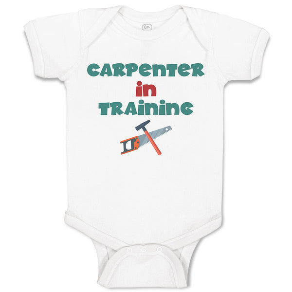 Baby Clothes Carpenterer in Training with Tools Baby Bodysuits Boy & Girl Cotton