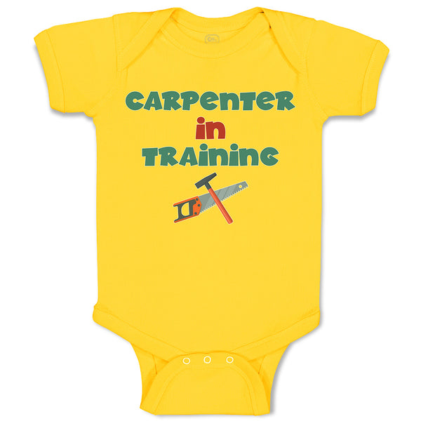 Baby Clothes Carpenterer in Training with Tools Baby Bodysuits Boy & Girl Cotton