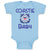 Baby Clothes United States Coast Guard Auxiliary Coastie Baby with Flag Cotton