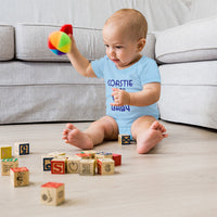 United States Coast Guard Auxiliary Coastie Baby with Flag