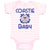 Baby Clothes United States Coast Guard Auxiliary Coastie Baby with Flag Cotton