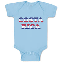 Baby Clothes Costa Rica American Flag Usa Baby Bodysuits Boy & Girl Cotton