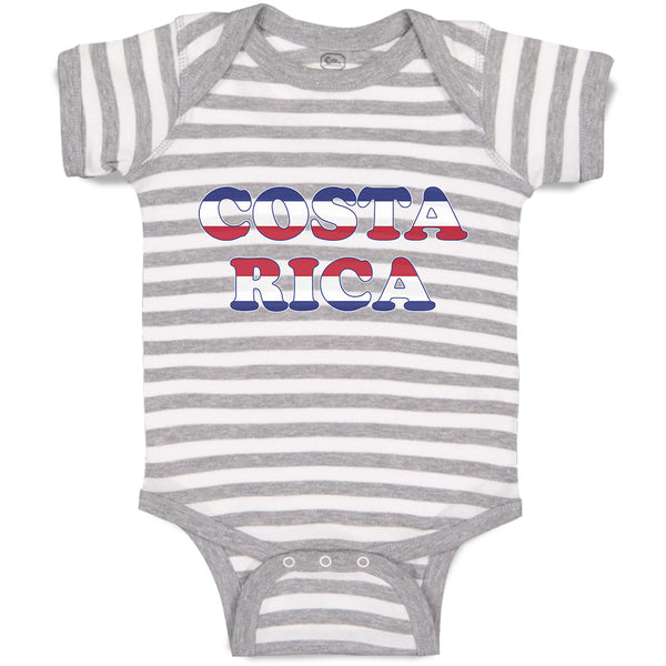 Baby Clothes Costa Rica American Flag Usa Baby Bodysuits Boy & Girl Cotton