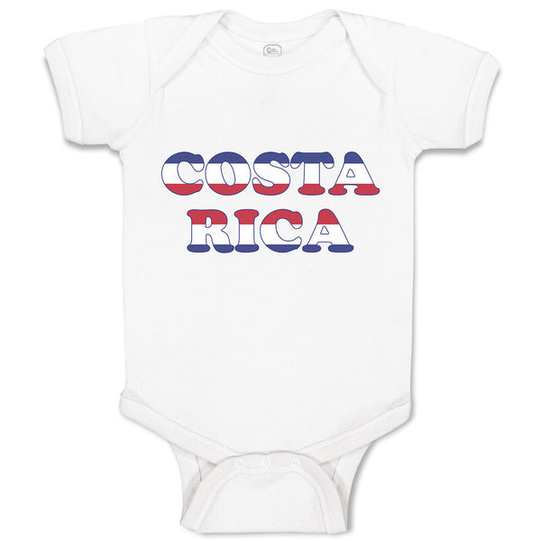 Baby Clothes Costa Rica American Flag Usa Baby Bodysuits Boy & Girl Cotton