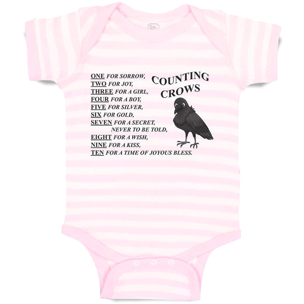 Counting Crows 1 for Sorrow, 2 for Joy, 3 for A Girl, 4 for A Boy, 5 for Silver, 6 for Gold, 7 for A Secret, Never to Be Told, 8 for A Wish, 9 for A Kiss, 10 for A Time of Joyous Bless