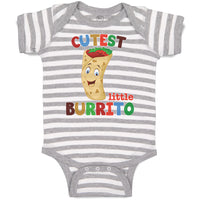 Baby Clothes Cutest Little Burrito in Mexican Fast Food Roll Baby Bodysuits