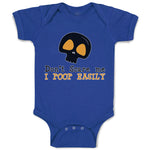 Baby Clothes Don'T Scare Me I Poop Easily An Silhouette Skull Head Cotton