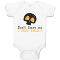 Baby Clothes Don'T Scare Me I Poop Easily An Silhouette Skull Head Cotton