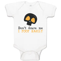Don'T Scare Me I Poop Easily An Silhouette Skull Head