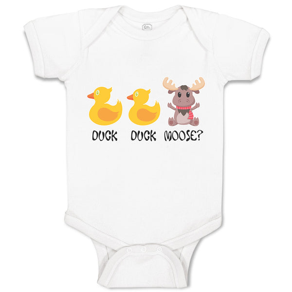 Baby Clothes Duck Duck Moose Bird and Animal Baby Bodysuits Boy & Girl Cotton