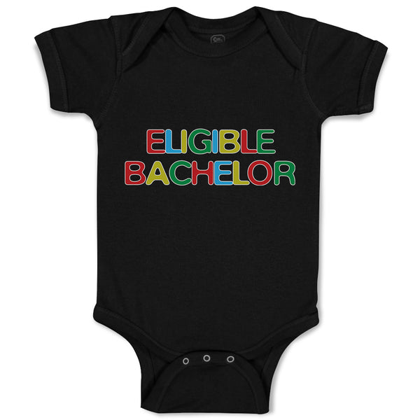 Baby Clothes Eligible Bachelor Monogram Letters Baby Bodysuits Boy & Girl Cotton