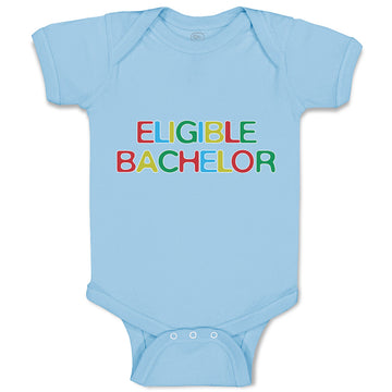 Baby Clothes Eligible Bachelor Monogram Letters Baby Bodysuits Boy & Girl Cotton
