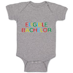 Baby Clothes Eligible Bachelor Monogram Letters Baby Bodysuits Boy & Girl Cotton