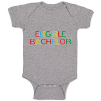 Baby Clothes Eligible Bachelor Monogram Letters Baby Bodysuits Boy & Girl Cotton