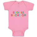 Baby Clothes Eligible Bachelor Monogram Letters Baby Bodysuits Boy & Girl Cotton