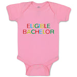 Baby Clothes Eligible Bachelor Monogram Letters Baby Bodysuits Boy & Girl Cotton