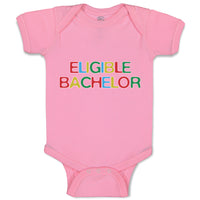 Baby Clothes Eligible Bachelor Monogram Letters Baby Bodysuits Boy & Girl Cotton