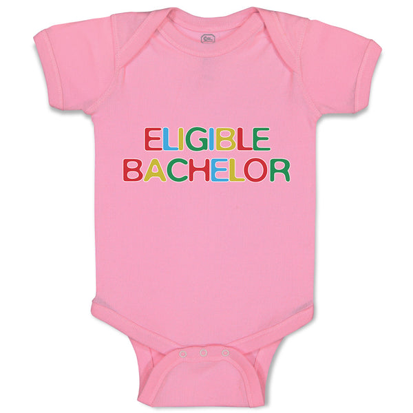 Baby Clothes Eligible Bachelor Monogram Letters Baby Bodysuits Boy & Girl Cotton
