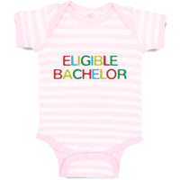 Baby Clothes Eligible Bachelor Monogram Letters Baby Bodysuits Boy & Girl Cotton