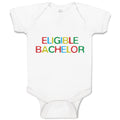 Baby Clothes Eligible Bachelor Monogram Letters Baby Bodysuits Boy & Girl Cotton
